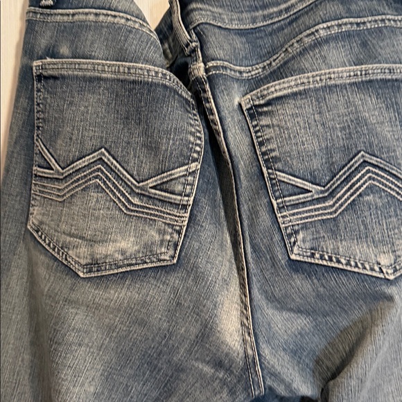 American Eagle Outfitters Men's Faded Blue Slim Jeans - Picture 5 of 6